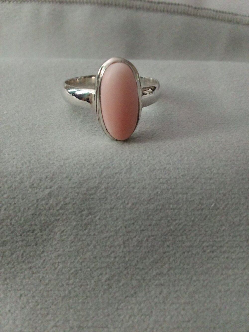 Sterling Silver Coral Ring